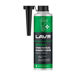 Очиститель инжекторов LAVR 0,310л присадка в бензин (на 40-60л) с насадкой Ln2109